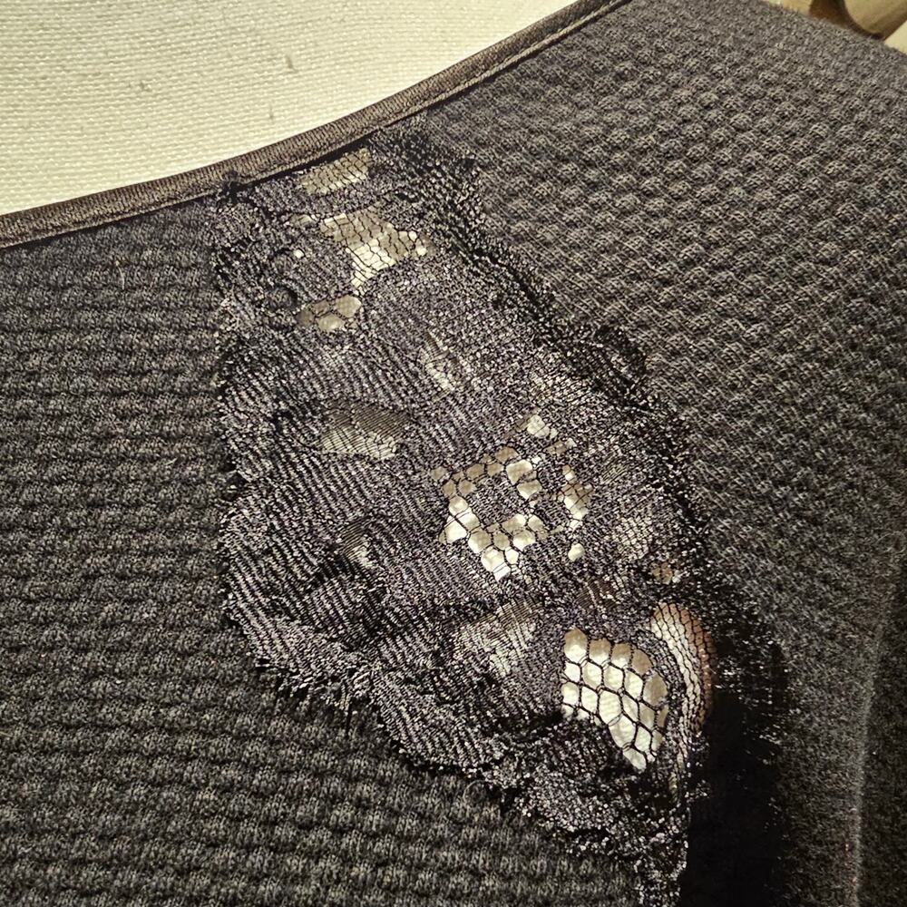 Juicy Couture Vintage Size 12 Peplum Coquette Y2K Academia Top Lace Zip Back - Picture 6 of 9